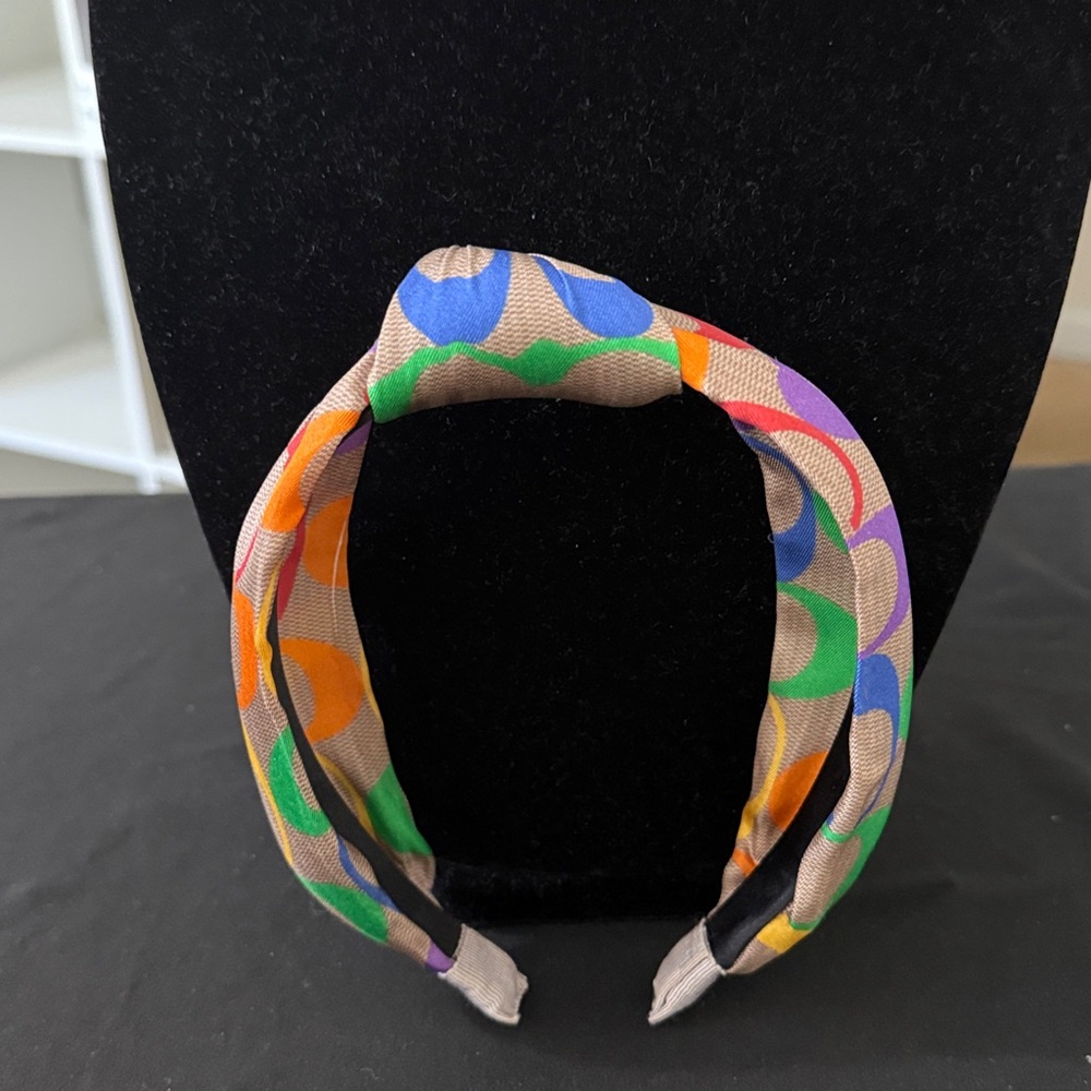 Coach Colorful Logo Print Bucket Hat and Headband Set - Picture 3 of 5